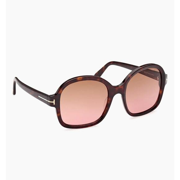 Tom Ford Women\'s Sunglasses Dark Havana Full Rim Frame Brown Lens FT1034 52F main image 6